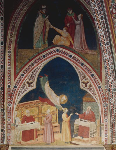 Der hl. Nikolaus befreit den Knaben Adeodat aus den Haenden der Agarener von Giotto (Schule)