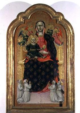 Madonna and Child (tempera on panel) 17th