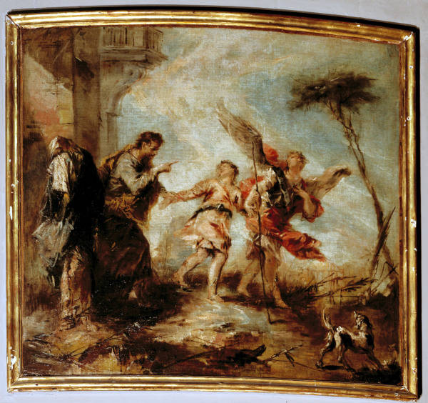 G.A.Guardi, Abreise des jungen Tobias von Giovanni Antonio Guardi