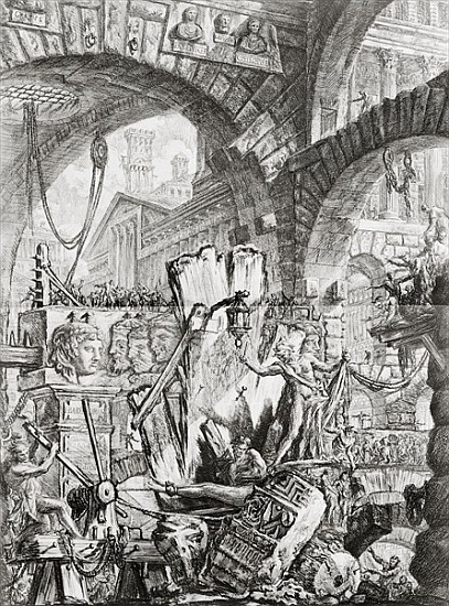 The Man on the Rack, plate II from ''Carceri d''Invenzione'', c.1749 von Giovanni Battista Piranesi