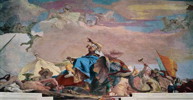 Africa, one of the Four Continents from the ceiling of the 'Treppenhaus' von Giovanni Battista Tiepolo