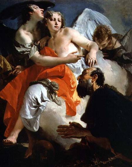 Abraham and the Three Angels von Giovanni Battista Tiepolo