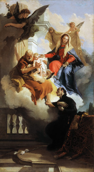 G.B.Tiepolo, Hl.Familie und Hl.Kajetan von Giovanni Battista Tiepolo