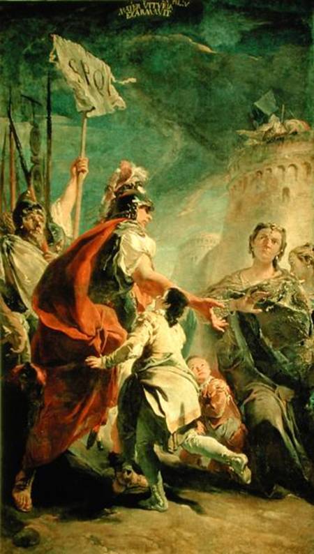 Coriolanus in the Environs of Rome von Giovanni Battista Tiepolo