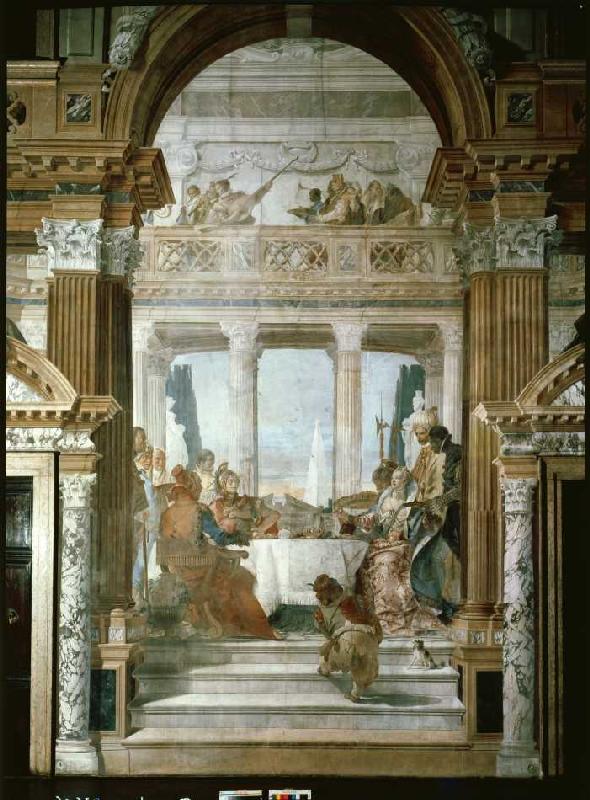 Das Gastmahl der Kleopatra von Giovanni Battista Tiepolo