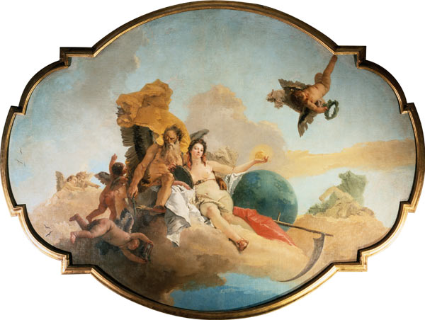 Die Zeit entschleiert die Wahrheit von Giovanni Battista Tiepolo