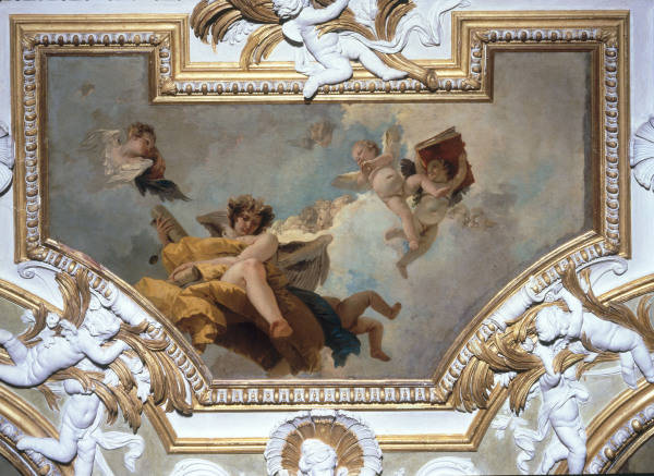 G.B.Tiepolo, Engel mit Schriftrolle... von Giovanni Battista Tiepolo