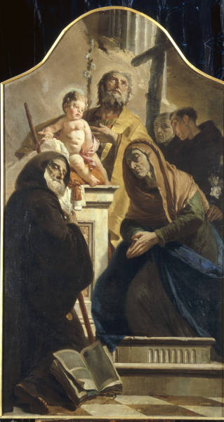 G.B.Tiepolo, Joseph mit Jesusknabe u.Hlg von Giovanni Battista Tiepolo