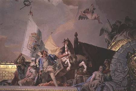 The Glory of Spain I, from the Ceiling of the Throne Room von Giovanni Battista Tiepolo