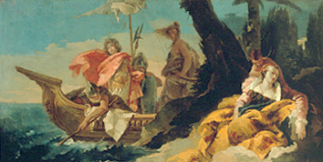 Rinaldo befreit Andromeda. von Giovanni Battista Tiepolo