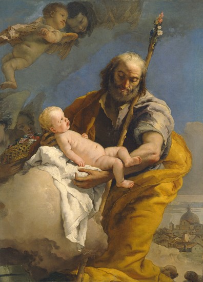 Saint Joseph and the Christ Child von Giovanni Battista Tiepolo