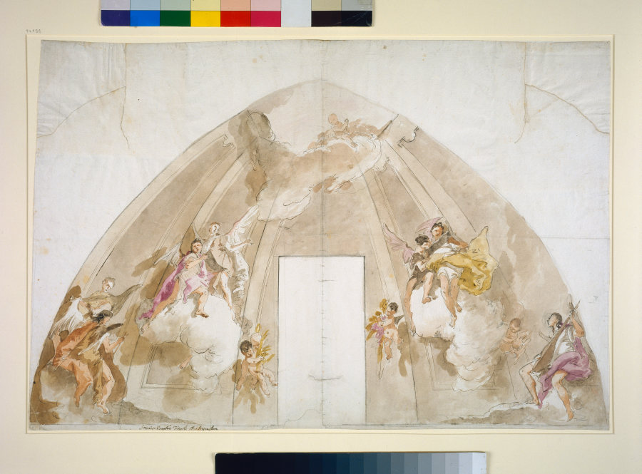 Singende und musizierende Engel von Giovanni Battista Tiepolo