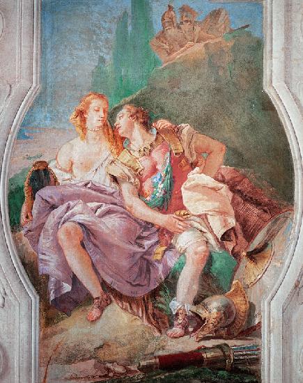 Rinaldo Enchanted by Armida from 'Gerusalemme Liberata' by Torquato Tasso (1544-95) 1757
