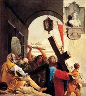 Die Kreuztragung: Christus schultert das Kreuz 1749