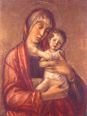Madonna and Child (tempera on panel) von Giovanni Bellini