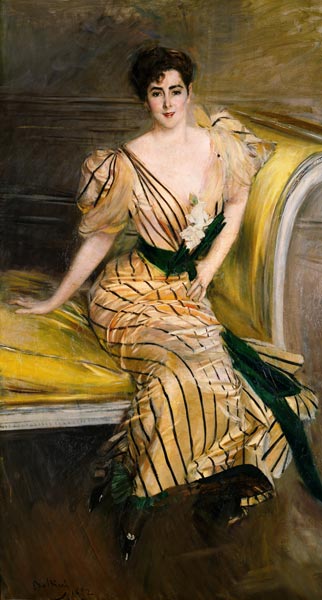 Portrait Of Madame Josephina Alvear De Errazuriz von Giovanni Boldini