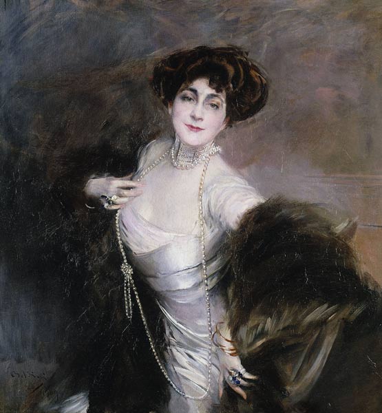 Portrait von Lady Diaz Albertini von Giovanni Boldini