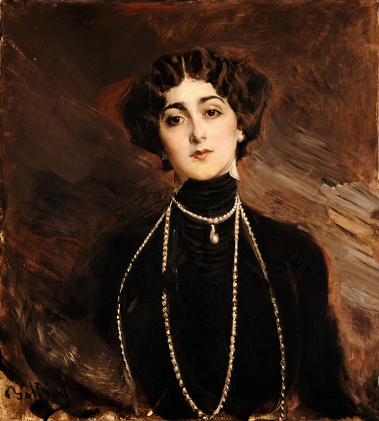Portrait Of Lina Cavalieri von Giovanni Boldini