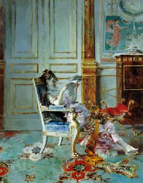 Girl Reading in a Salon 1876