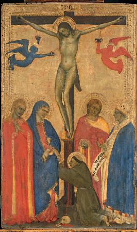 Die Kreuzigung Christi mit Heiligen 1360