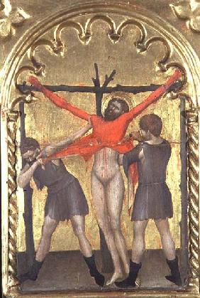 Christ on the Cross, detail from the polytych of the Spedale della Misericordia 1353-63