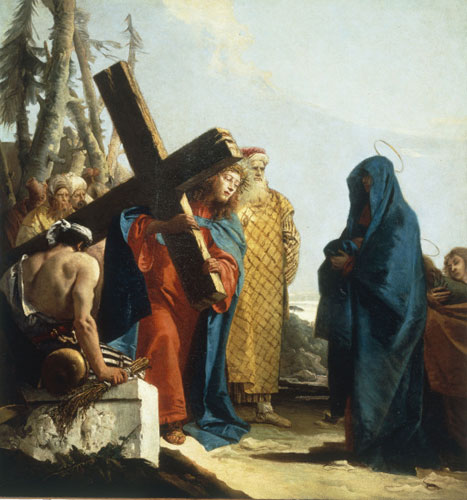 Christus begegnet Mutter von Giovanni Domenico Tiepolo