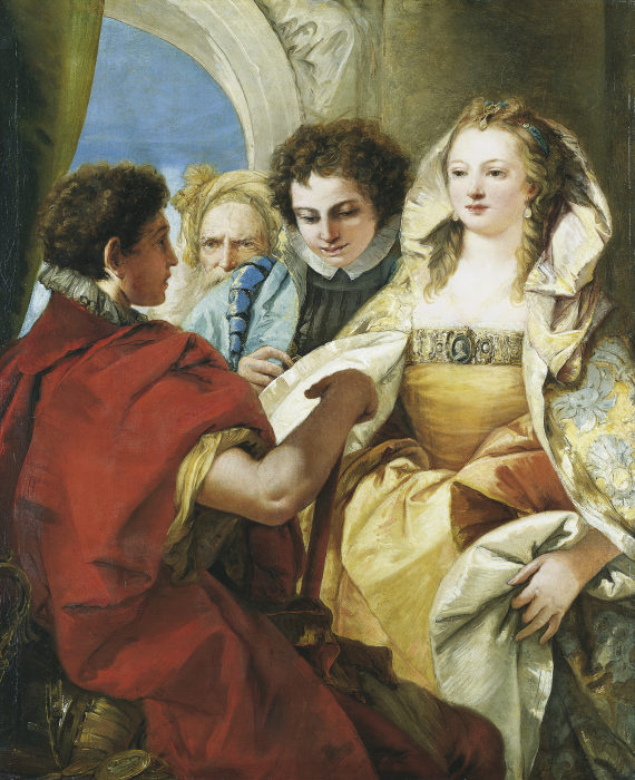 Die Enthaltsamkeit Scipios von Giovanni Domenico Tiepolo