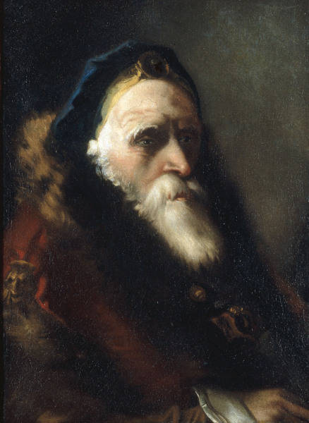 G.D.Tiepolo, Kopf eines alten Mannes von Giovanni Domenico Tiepolo