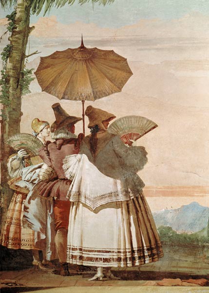The Summer Promenade von Giovanni Domenico Tiepolo