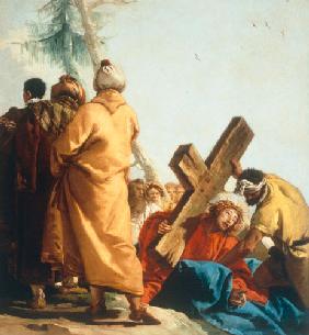 Christus stürzt unter Kreuz 1749