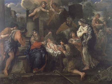 The Adoration of the Shepherds von Giovanni Francesco Romanelli