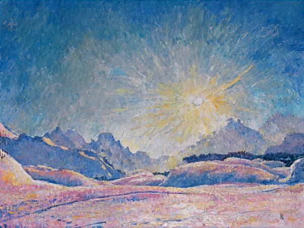 Wintersonne bei Maloja 1926