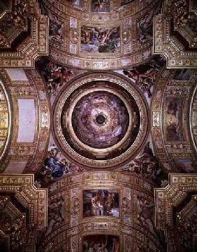 The Vision of Paradise, frescoes on the ceiling and cupola of Sant'Andrea della Valle, Rome 1621