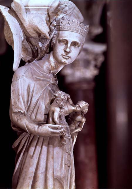 Pulpit, detail of sculpture von Giovanni Pisano