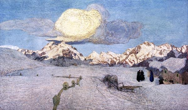 G.Segantini,Tod (Alpen-Triptychon) von Giovanni Segantini