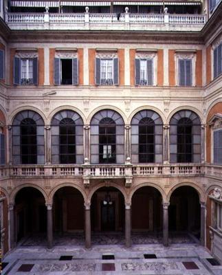 View of the 'Cortile d'Onore' (Courtyard of Honor) designed by Giuliano da Sangallo (c.1443-1516) 15 von Giuliano Giamberti da Sangallo