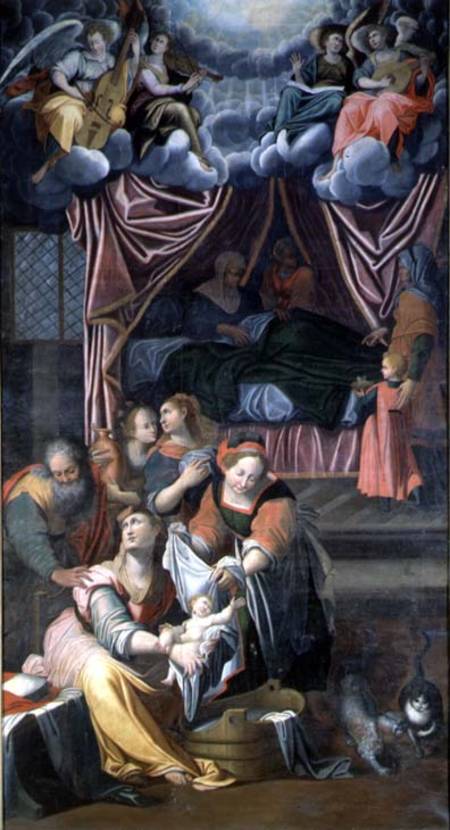 The Birth of the Virgin von Giulio Cesare Procaccini