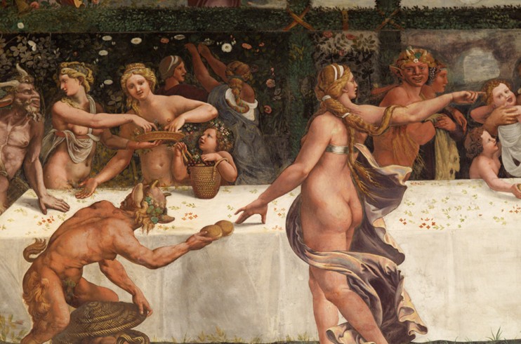 Hochzeit von Amor und Psyche, Detail von Giulio Romano