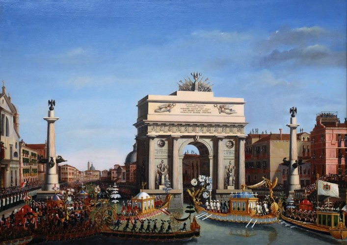 Der Einzug Napoleons I. in Venedig am 29. November 1807 von Giuseppe Borsato