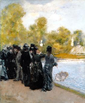 Teich im Jardin du Luxembourg 1875