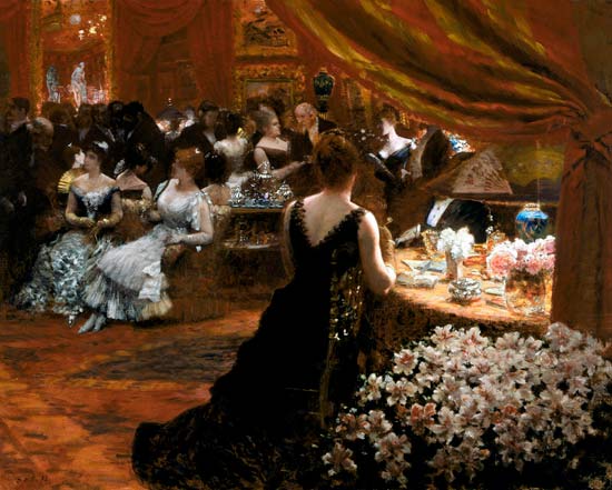The Salon of Princess Mathilde (1820-1904) von Giuseppe or Joseph de Nittis