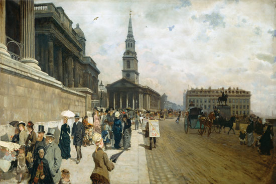 The National Gallery, London von Giuseppe or Joseph de Nittis