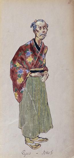 Costume for Goro in Act I of Madama Butterfly by Giacomo Puccini