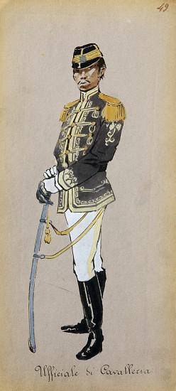 Costume of cavalry officer from Madama Butterfly by Giacomo Puccini
