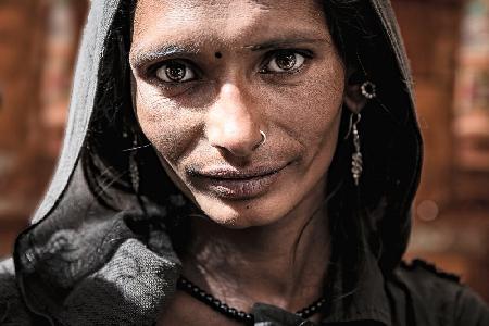 Ritratto di donna a Pushkar