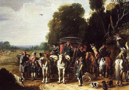 A Hunting Party  (pair with 59985) von Govaert Jansz