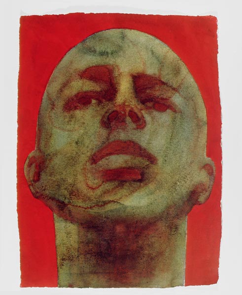Head, 1998 (w/c on handmade indian paper)  von Graham  Dean