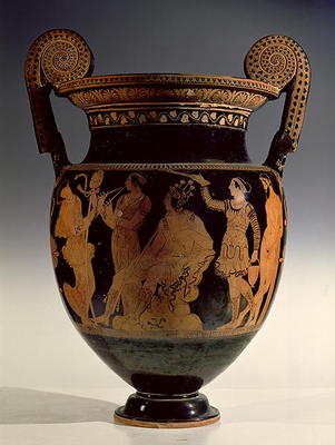 Karneia, or Harvest Festival, red-figure volute krater, late 5th century BC - early 4th century BC ( von Greek