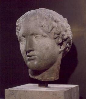 Head of a goddess, the 'Tete Laborde', from the Parthenon, Athens c.447-432