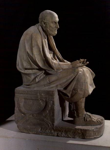Statue of Chrysippus (c.280-207 BC) the Greek philosopher von Greek School